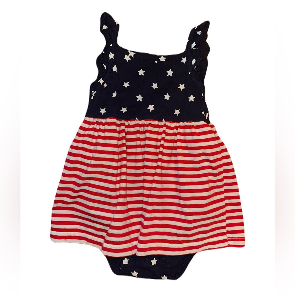 Carter's American Flag Onesie/Dress, 18 Months